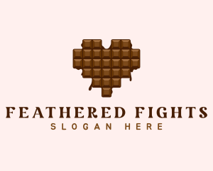 Sweet Chocolate Heart logo design