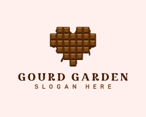 Sweet Chocolate Heart logo design