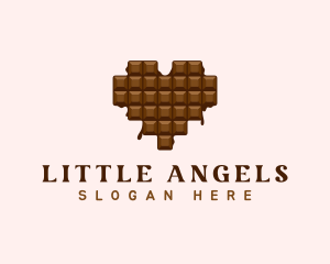 Sweet Chocolate Heart logo design