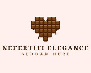 Sweet Chocolate Heart logo design