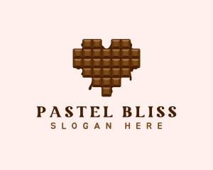 Sweet Chocolate Heart logo design