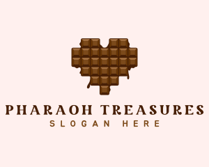 Sweet Chocolate Heart logo design