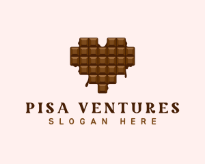 Sweet Chocolate Heart logo design