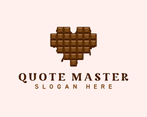 Sweet Chocolate Heart logo design