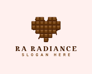 Sweet Chocolate Heart logo design