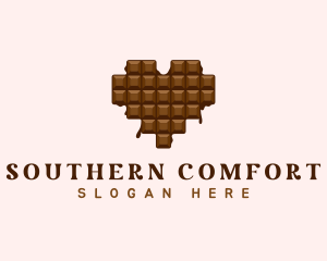 Sweet Chocolate Heart logo design