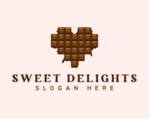 Chocolate - Sweet Chocolate Heart logo design