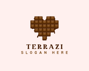 Sweet Chocolate Heart logo design