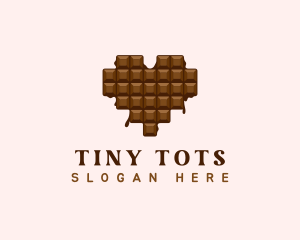 Sweet Chocolate Heart logo design