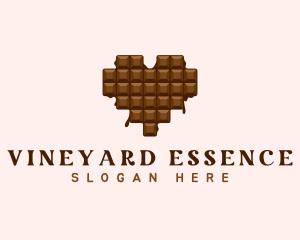 Sweet Chocolate Heart logo design