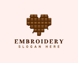 Sweet Chocolate Heart logo design