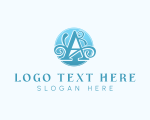 Letter A - Elegant Ornate Decoration logo design