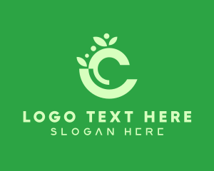 Organic Products - Organic Letter C logo design