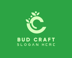 Bud - Organic Letter C logo design