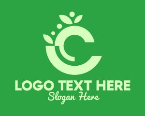 Organic Products - Organic Letter C logo design