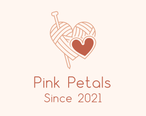 Pink Heart Crochet  logo design