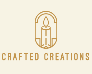 Handmade - Handmade Candlestick Decor logo design