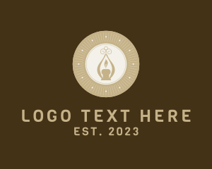 Light - Astral Elegant Candle logo design