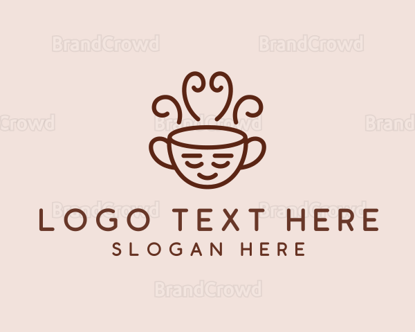 Relaxing Coffee Drink Logo