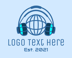 Modern - Blue Global Gaming logo design