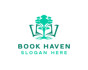 Library - Garden Tree Library logo design