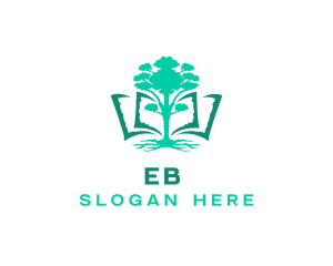 Education - Garden Tree Library logo design
