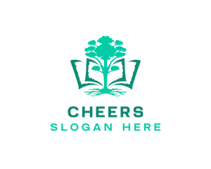 Publisher - Garden Tree Library logo design