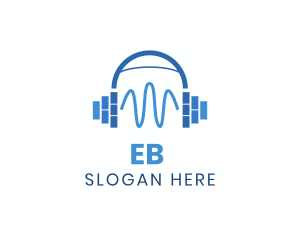 Application - Equalizer Music Headphone logo design