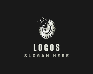 Puzzle - Cogwheel Puzzle Mechanical logo design