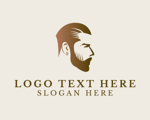 Moustache - Barber Haircut Man logo design