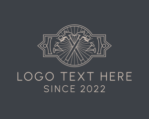 Fix - Hipster Carpentry Hammer logo design