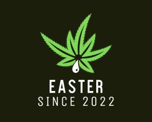Hemp Oil - Medical Marijuana Droplet logo design