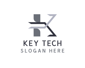 Modern Block Logistics Letter K logo design