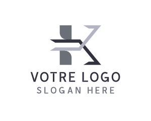 Transport - Modern Block Logistics Letter K logo design