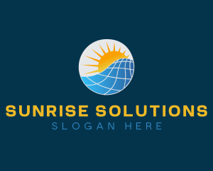 Solar Panel Energy logo design