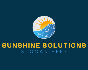 Sunlight - Solar Panel Energy logo design