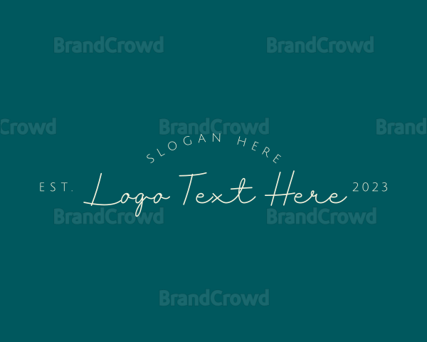 Handwritten Script Business Logo