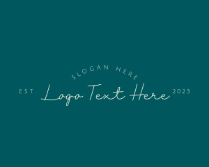 Handwritten Script Business Logo