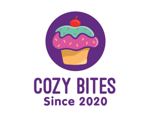 Comfort Food - Cherry Cupcake Bakery logo design