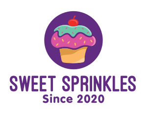 Sprinkles - Cherry Cupcake Bakery logo design