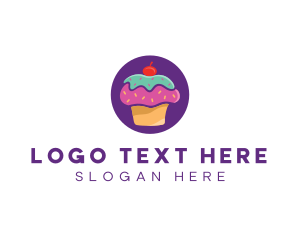 Cherry Cupcake Bakery logo design