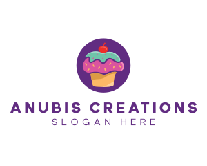 Cherry Cupcake Bakery logo design