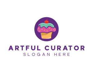 Cherry Cupcake Bakery logo design