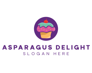 Cherry Cupcake Bakery logo design