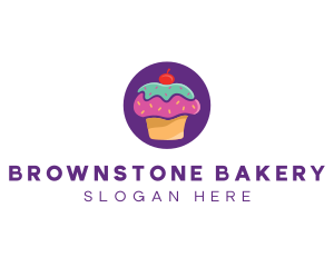 Cherry Cupcake Bakery logo design