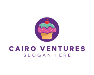 Cherry Cupcake Bakery logo design