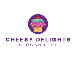 Cherry Cupcake Bakery logo design