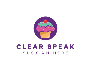 Cherry Cupcake Bakery logo design