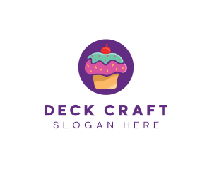 Cherry Cupcake Bakery logo design