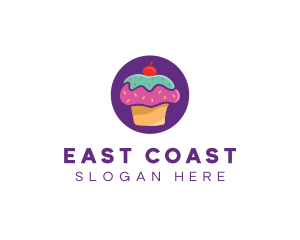 Cherry Cupcake Bakery logo design